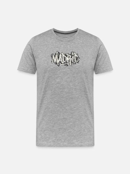 Madrid Graffiti Hip Hop - Men's Premium Organic T-Shirt - heather grey