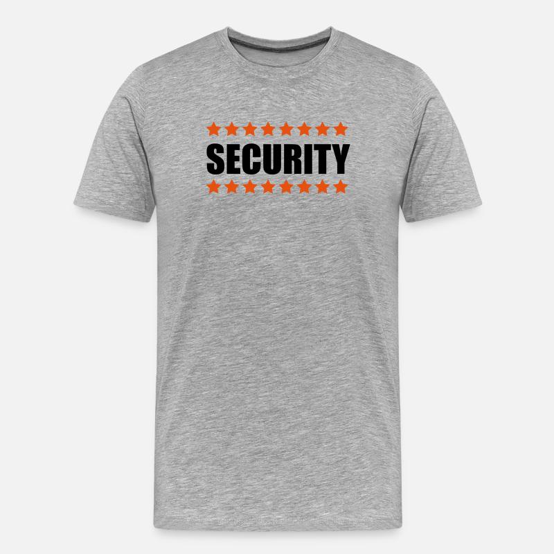 Security - T-shirt bio Premium Homme - gris chiné