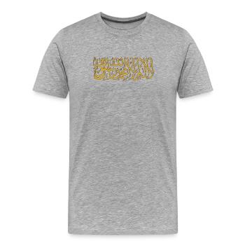 la ilaha illa ALLAH - Men's Premium Organic T-Shirt - heather grey - Front - Damien (186cm)