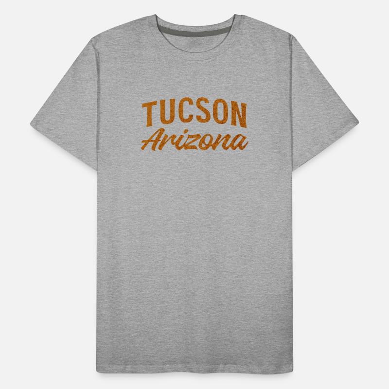 Tucson Arizona Rustic Script Männer Premium Bio T-Shirt