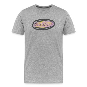 BE KIND - Men's Premium Organic T-Shirt - heather grey - Front - Damien (186cm)