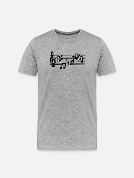 Do re mi - T-shirt bio Premium Homme - gris chiné