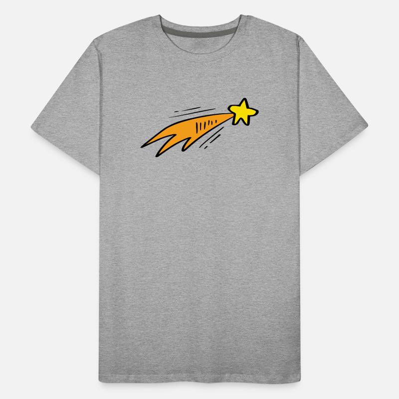 Fusée néon Star Trail T-shirt bio Premium Homme