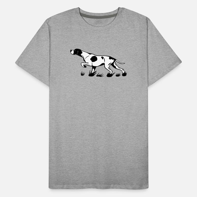 Pointer above Men's Premium Organic T-Shirt