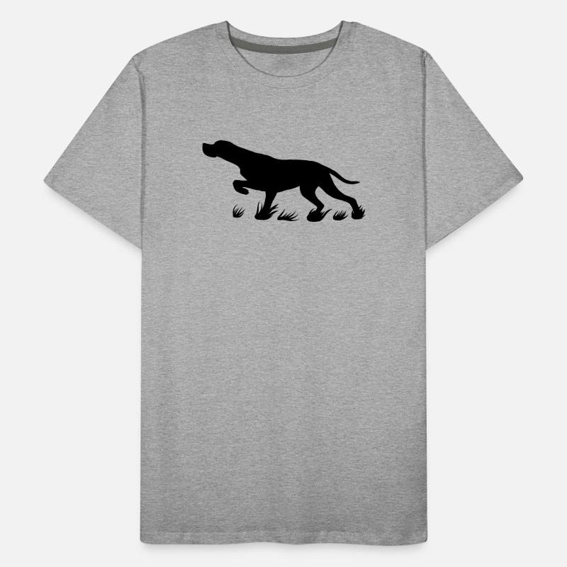 black pointer protruding Men's Premium Organic T-Shirt
