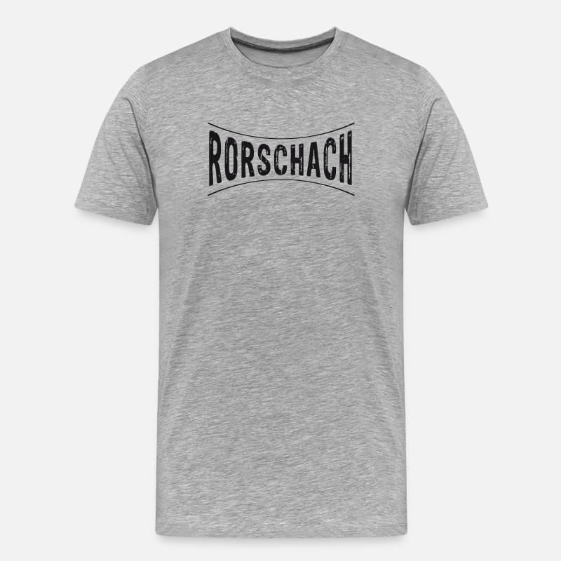 RORSCHACH LOGO - Rorschacherin - Männer Premium Bio T-Shirt - Grau meliert
