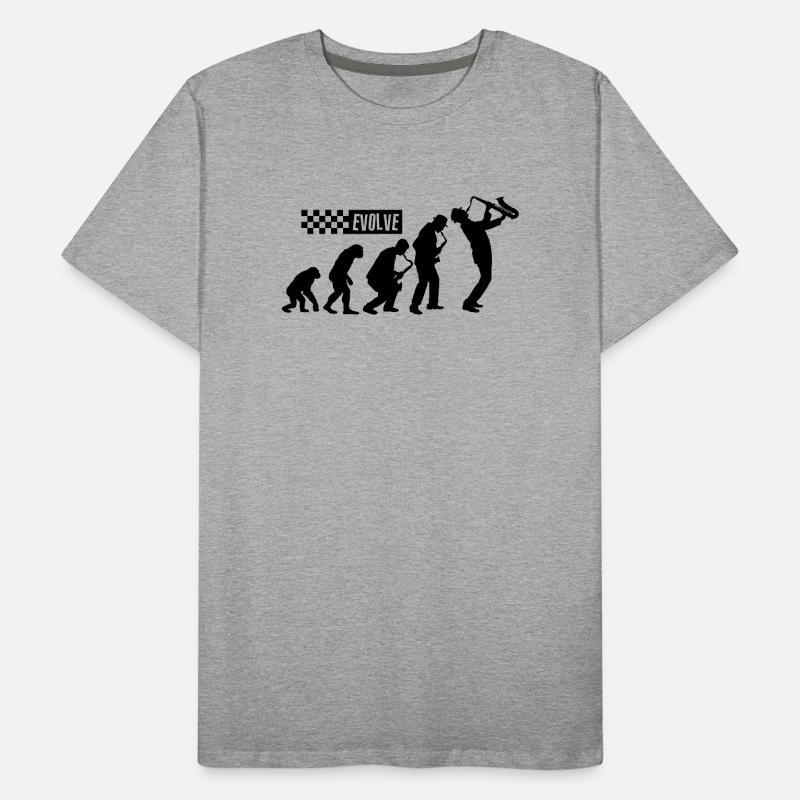 Évolution du ska – British 2 Tone Music Design T-shirt bio Premium Homme