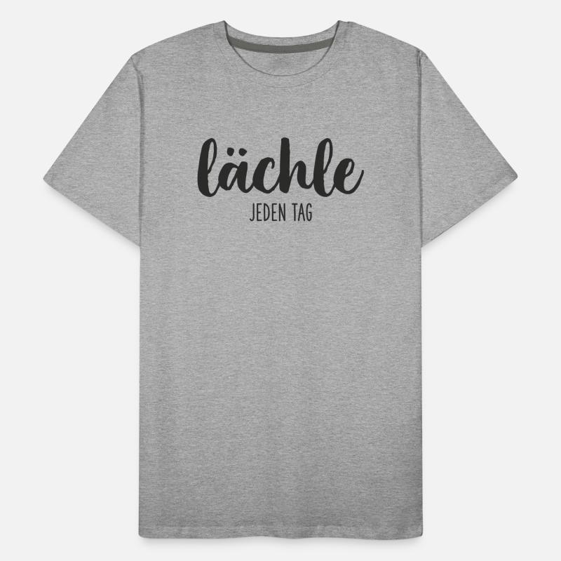 lächle JEDEN TAG Männer Premium Bio T-Shirt