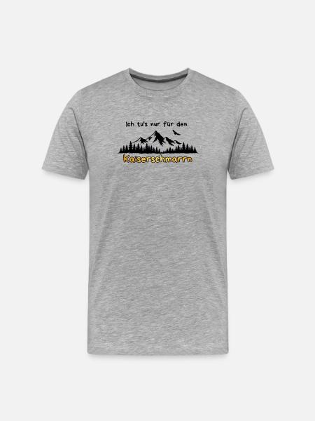 Kaiserschmarrn Mountains Hiking Saying - Men's Premium Organic T-Shirt - heather grey