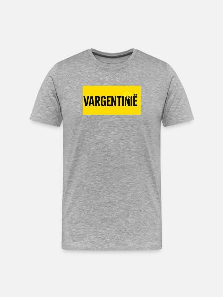 Typographie de Valentine Sun - T-shirt bio Premium Homme - gris chiné