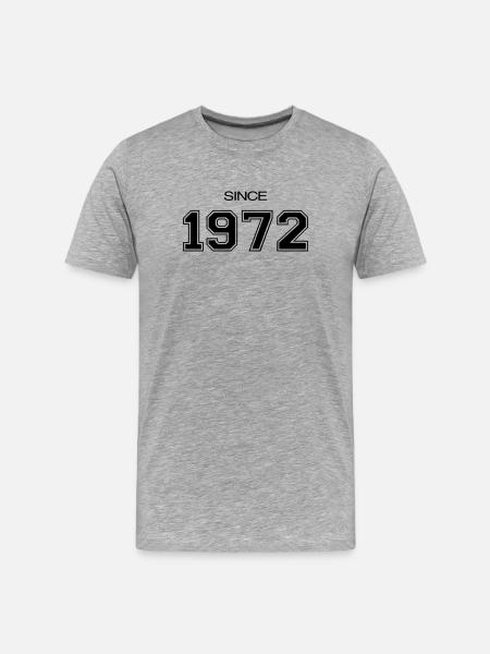 Birthday gift 1972 - Men's Premium Organic T-Shirt - heather grey