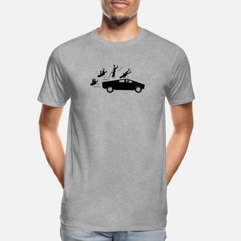 Evolution Unfall Tesla Cybertruck von Musk Männer Premium Bio T-Shirt