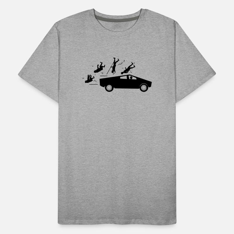 Evolution Unfall Tesla Cybertruck von Musk Männer Premium Bio T-Shirt