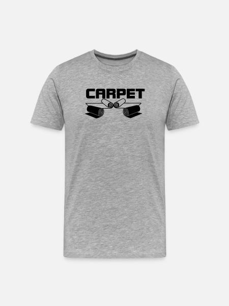 Carpet rolls logo - Men's Premium Organic T-Shirt - heather grey