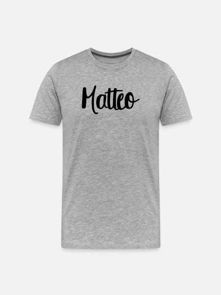 Matteo - Men's Premium Organic T-Shirt - heather grey