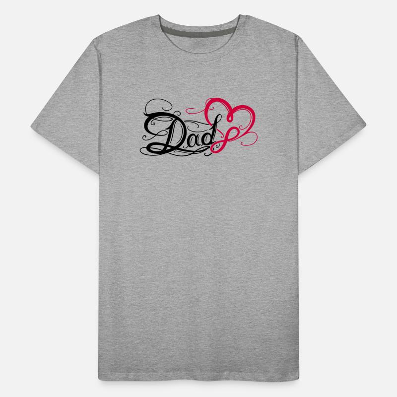Dad Daddy Father's Day Tattoo Men's Premium Organic T-Shirt