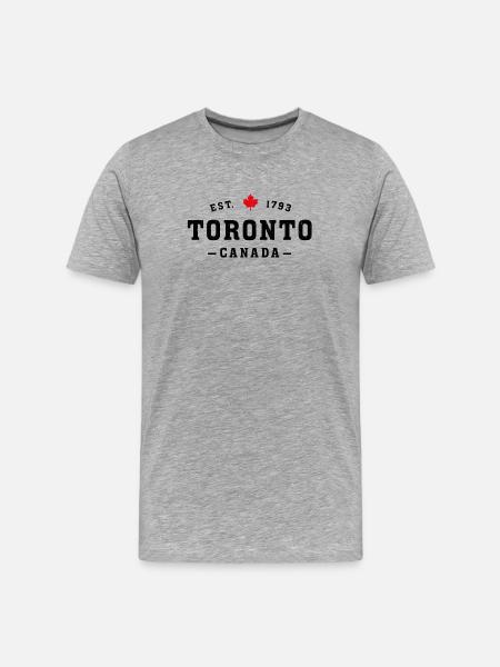 Toronto, Canada - T-shirt bio Premium Homme - gris chiné