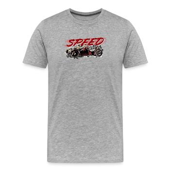 Oldtimer - Speed - Men's Premium Organic T-Shirt - heather grey - Front - Damien (186cm)