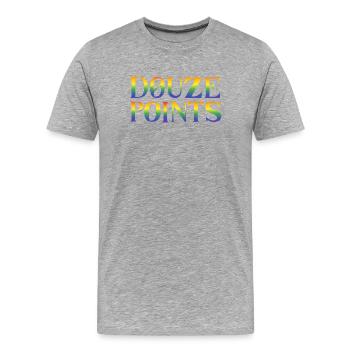 Douze Points Eurovision song contest - Men's Premium Organic T-Shirt - heather grey - Front - Damien (186cm)