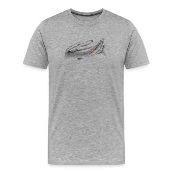 Wedding - Men's Premium Organic T-Shirt - heather grey - Front - Damien (186cm)