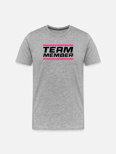 Team Member - Men's Premium Organic T-Shirt - heather grey