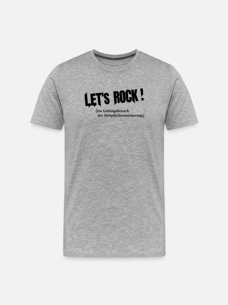 lets rock - Men's Premium Organic T-Shirt - heather grey