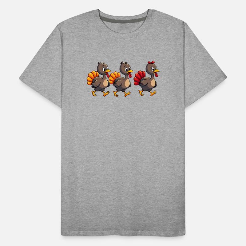 Bébé dinde de Thanksgiving T-shirt bio Premium Homme