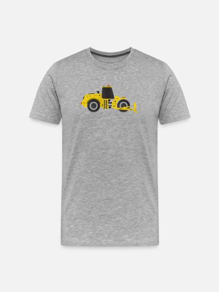 Bulldozer - Men's Premium Organic T-Shirt - heather grey