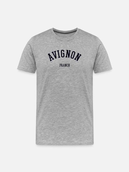 Avignon France Frankreich - Men's Premium Organic T-Shirt - heather grey