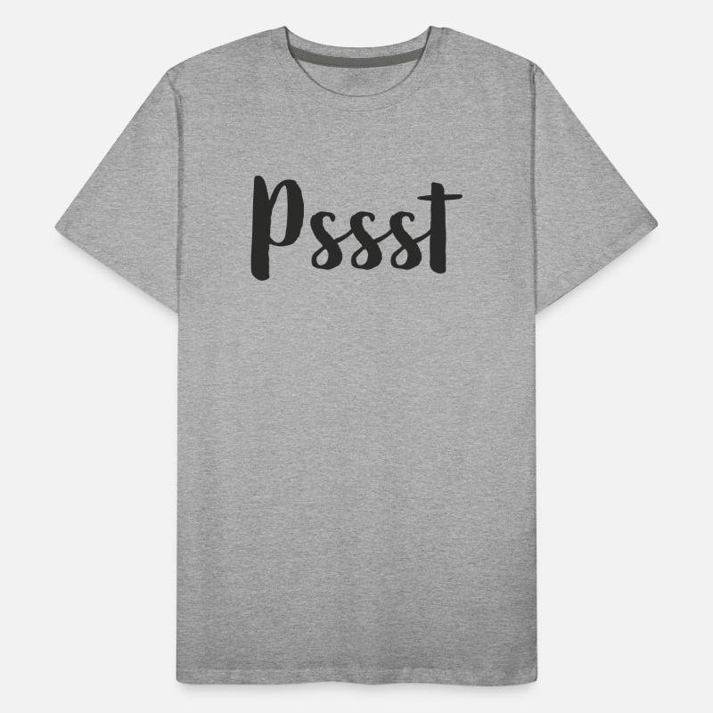 Pssst - silence please Men's Premium Organic T-Shirt