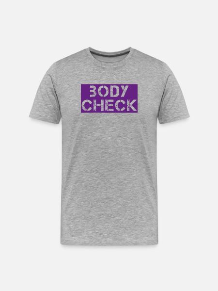 Body check - Men's Premium Organic T-Shirt - heather grey