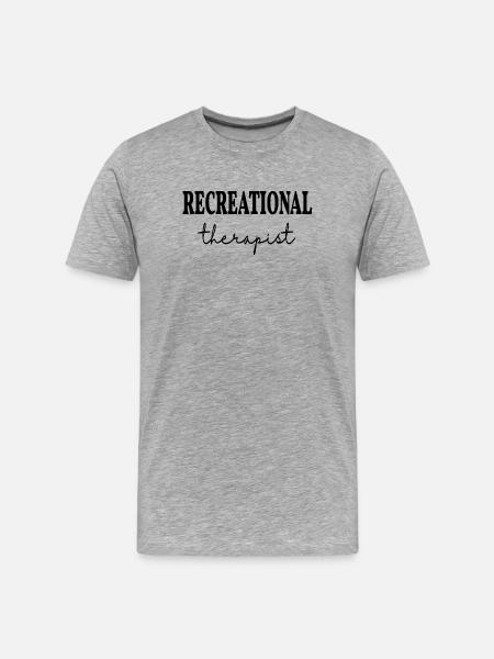 Freizeittherapeuten-Freizeittherapie - Männer Premium Bio T-Shirt - Grau meliert