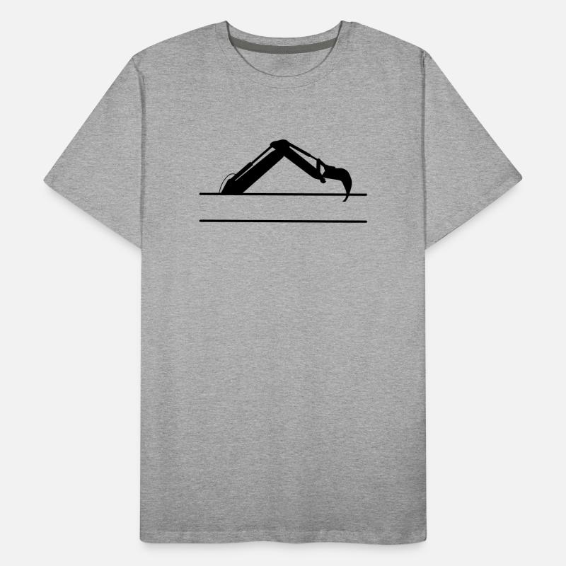 Bras d’excavatrice sur mesure – Conception de la construction T-shirt bio Premium Homme