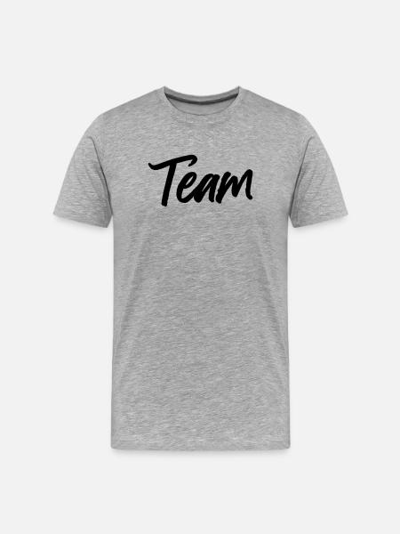 Team - Men's Premium Organic T-Shirt - heather grey