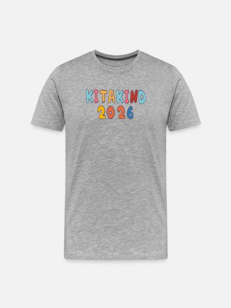 Kita Kind 2026 - Men's Premium Organic T-Shirt - heather grey