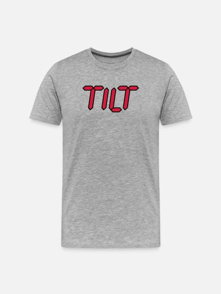Tilt | durch drehen | durchgeknallt - Men's Premium Organic T-Shirt - heather grey