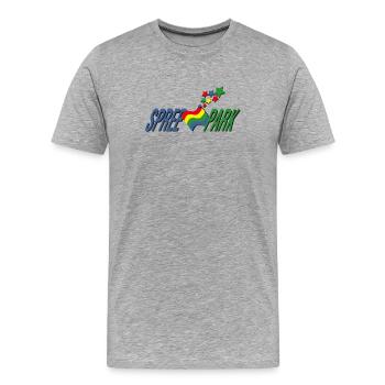 Spree Park - Men's Premium Organic T-Shirt - heather grey - Front - Damien (186cm)