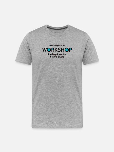 Workshop - Men's Premium Organic T-Shirt - heather grey