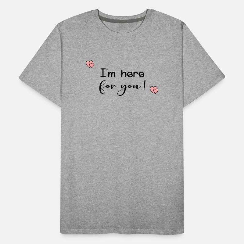 Message de condoléances simple T-shirt bio Premium Homme