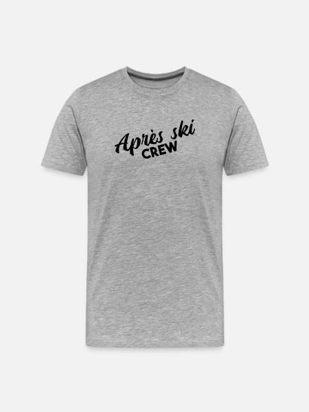 Après Ski Crew Party Vibes - Men's Premium Organic T-Shirt - heather grey