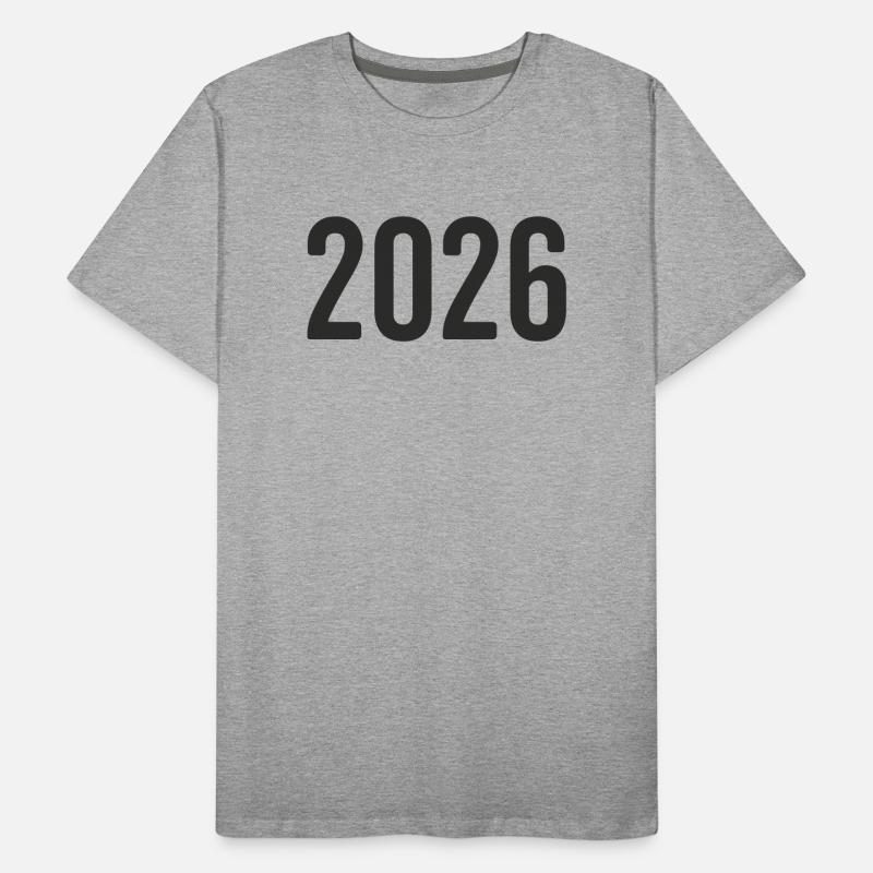 Réveillon du Nouvel An 2026 T-shirt bio Premium Homme