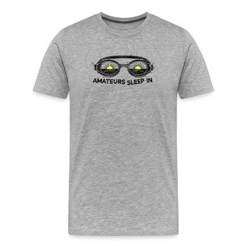 The Early Laps - Men's Premium Organic T-Shirt - heather grey - Front - Damien (186cm)