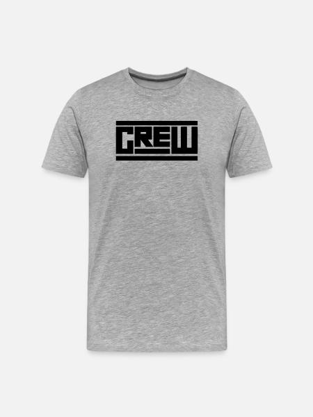 crew - Men's Premium Organic T-Shirt - heather grey