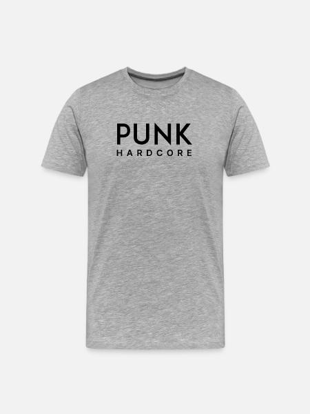 Hardcore-Punk - Männer Premium Bio T-Shirt - Grau meliert