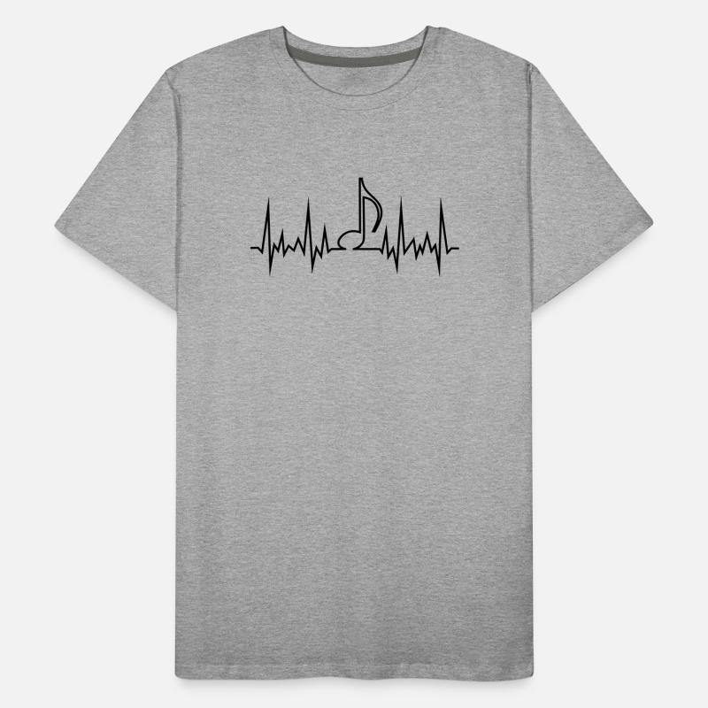 wave_note Männer Premium Bio T-Shirt