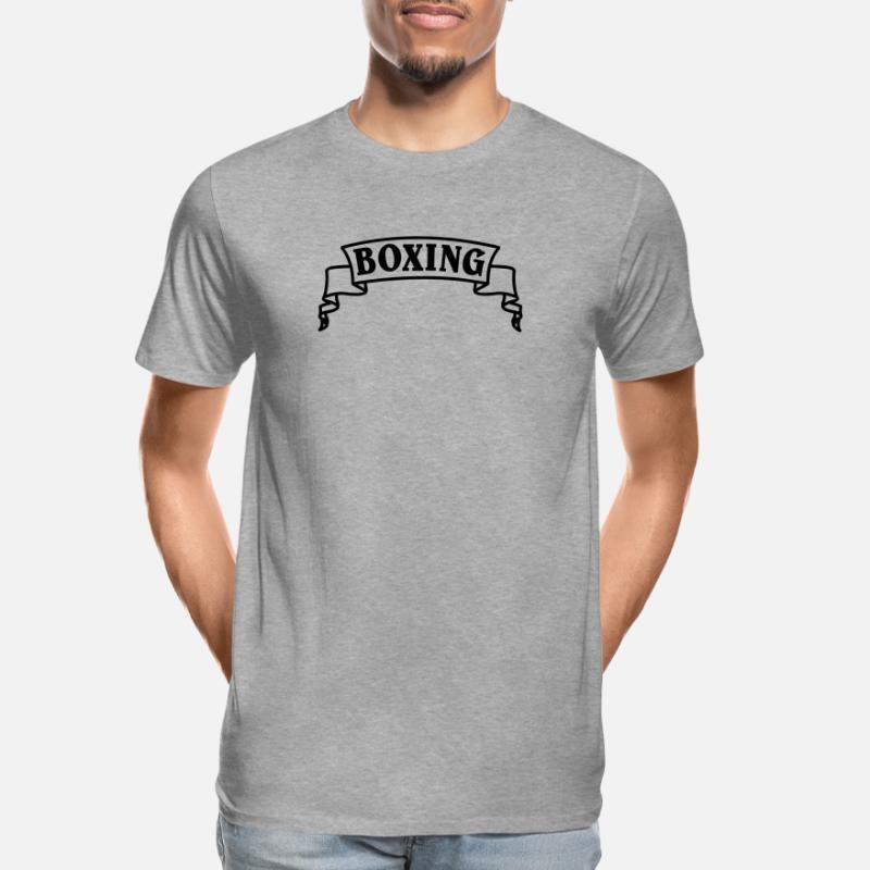 Boxen Boxtext in Wimpel oder Banner Männer Premium Bio T-Shirt