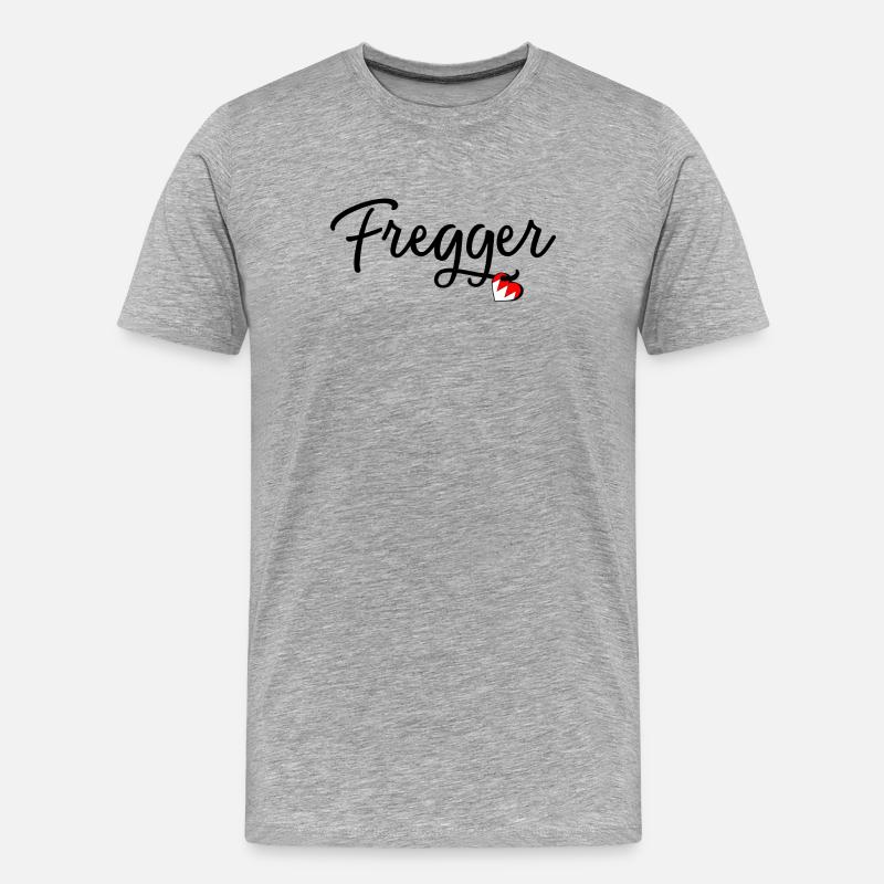 Fregger - Männer Premium Bio T-Shirt - Grau meliert