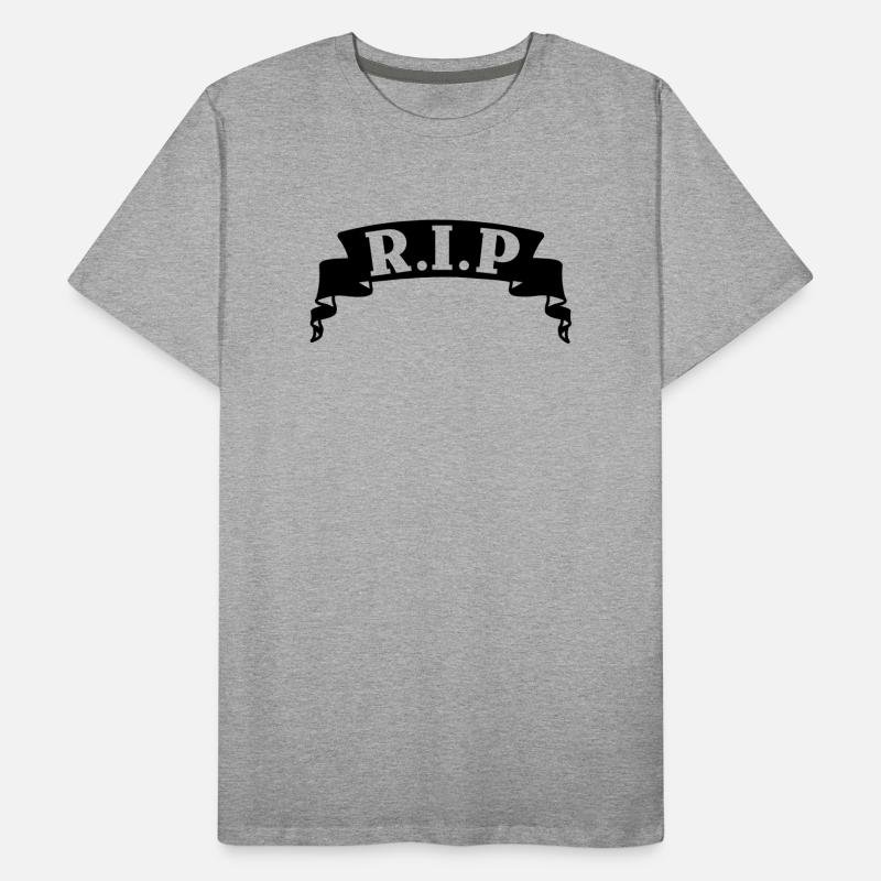 Ribbon RIP banner Men's Premium Organic T-Shirt