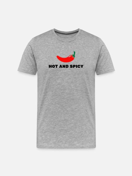 Hot and spicy - T-shirt bio Premium Homme - gris chiné