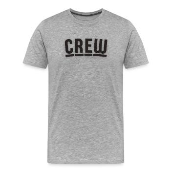 Un design d'équipage au charme berlinois - T-shirt bio Premium Homme - gris chiné - Devant - Damien (186cm)